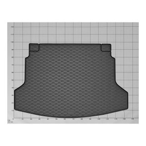 Kofferraumwanne für Honda CR-V ab 2013 bis 2018 - schwarz, rutschfest, wasserdicht, 1,5 cm rand,