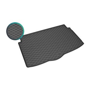 Kofferraumwanne für Hyundai i20 ab 2020 | OHNE ZWISCHENBODEN - schwarz, rutschfest, wasserdicht, 1,5 cm rand,