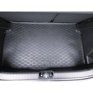 Kofferraumwanne für Hyundai i20 ab 2020 | OHNE ZWISCHENBODEN - schwarz, rutschfest, wasserdicht, 1,5 cm rand,