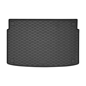 Kofferraumwanne für Hyundai Kona ab 2017 / ab 2021 | UNTERE POSITION - schwarz, rutschfest, wasserdicht, 1,5 cm rand,