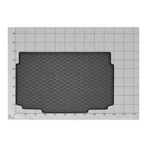 Kofferraumwanne für Opel Mokka / Mokke-e ab 2021 | ZWISCHENBODEN - schwarz, rutschfest, wasserdicht, 1,5 cm rand,