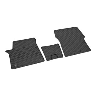 Gummimatten für HYUNDAI Staria ab 2022 - 2/3 Sitze - schwarz, 1,5 cm Rand