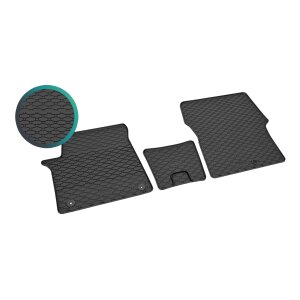Gummimatten für HYUNDAI Staria ab 2022 - 2/3 Sitze - schwarz, 1,5 cm Rand