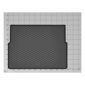 Kofferraumwanne für Citroen C4 Picasso ab 2013 - schwarz, rutschfest, wasserdicht, 1,5 cm rand,