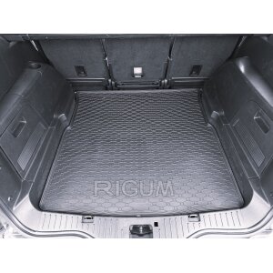Kofferraumwanne für Ford S-Max ab 2007 bis 2015 | 5Sitze - schwarz, rutschfest, wasserdicht, 1,5 cm rand,