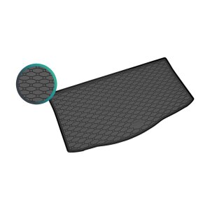 Kofferraumwanne für Kia Picanto ab 2017 - schwarz, rutschfest, wasserdicht, 1,5 cm rand,