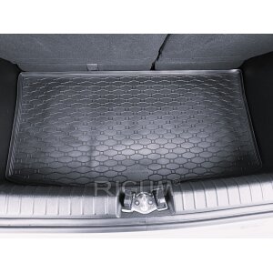 Kofferraumwanne für Kia Picanto ab 2017 - schwarz, rutschfest, wasserdicht, 1,5 cm rand,