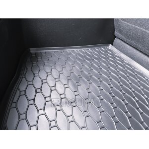 Kofferraumwanne für Kia Picanto ab 2017 - schwarz, rutschfest, wasserdicht, 1,5 cm rand,