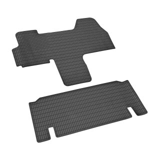 Gummimatten für Fiat Ducato III / Citroen Jumper II /Peugeot Boxer II ab 2006 / ab 2014 / ab 2022 - schwarz, 1,5 cm Rand