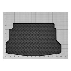 Kofferraumwanne für Nissan X-Trail ab 2017 bis 2022 | 5Sitze UPPER POSITION - schwarz, rutschfest, wasserdicht, 1,5 cm rand,