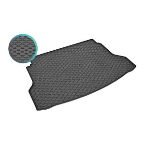 Kofferraumwanne für Nissan X-Trail ab 2017 bis 2022 | 5Sitze UPPER POSITION - schwarz, rutschfest, wasserdicht, 1,5 cm rand,