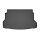Kofferraumwanne für Nissan X-Trail ab 2017 bis 2022 | 5Sitze UPPER POSITION - schwarz, rutschfest, wasserdicht, 1,5 cm rand,