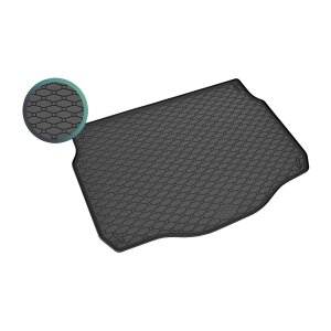 Kofferraumwanne für Citroen C4 Cactus ab 2014 / ab 2018 - schwarz, rutschfest, wasserdicht, 1,5 cm rand,