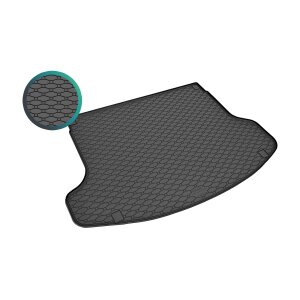 Kofferraumwanne für Hyundai i30 Fastback ab 2019 / ab 2021 | UPPER POSITION - schwarz, rutschfest, wasserdicht, 1,5 cm rand,