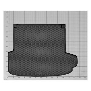 Kofferraumwanne für BMW 3 GT (F34) ab 2013 - schwarz, rutschfest, wasserdicht, 1,5 cm rand,