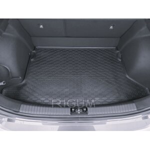 Kofferraumwanne für Kia Ceed Schrägheck ab 2018 | OHNE ZWISCHENBODEN - schwarz, rutschfest, wasserdicht, 1,5 cm rand,