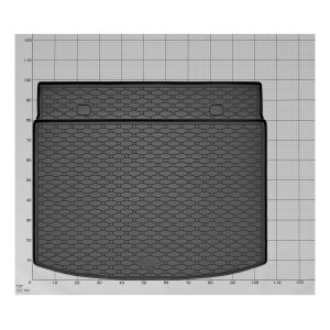Kofferraumwanne für Honda CR-V PHEV E:HEV ab 2023 | OBERE ODER UNTERE POSITION - schwarz, rutschfest, wasserdicht, 1,5 cm rand,