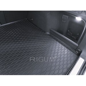 Kofferraumwanne für Skoda Superb Kombi ab 2024 - Obere Position - schwarz, rutschfest, wasserdicht, 1,5 cm rand,