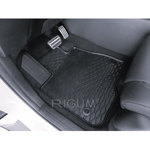 Gummimatten für Honda CR-V PHEV ab 2023 - schwarz, 1,5 cm Rand