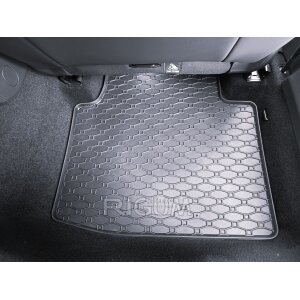 Gummimatten für VW Passat (B9) ab 2024 - schwarz, 1,5 cm Rand