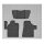 Gummimatten für MERCEDES Vito ab 2003 - 2/3 Sitze - schwarz, 1,5 cm Rand