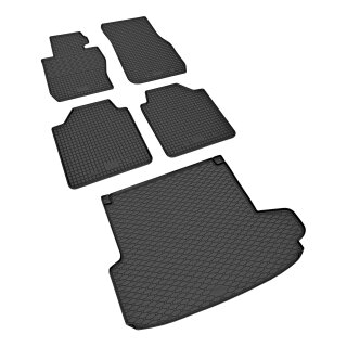 Ein Set passend für BMW 3 (F34) GT ab 2013 - Gummi- und Kofferraumwanne