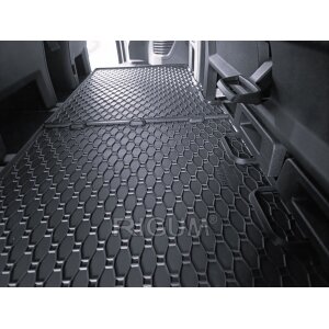 Gummimatten für Ford Tourneo Custom ab 2024 - 3. Reihe - schwarz, 1,5 cm Rand