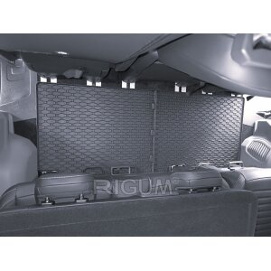 Gummimatten für Ford Tourneo Custom ab 2024 - 3. Reihe - schwarz, 1,5 cm Rand