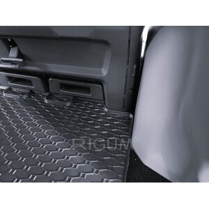 Gummimatten für Ford Tourneo Custom ab 2024 - 3. Reihe - schwarz, 1,5 cm Rand