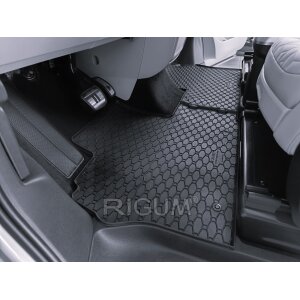 Gummimatten für VW ID.BUZZ ab 2023 - 2Sitze - schwarz, 1,5 cm Rand