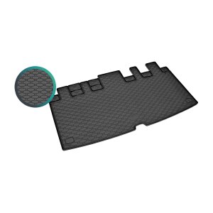 Kofferraumwanne für Ford Tourneo Custom ab 2024 | L1 - schwarz, rutschfest, wasserdicht, 1,5 cm rand,
