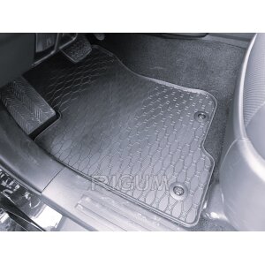 Gummimatten für Toyota Land Cruiser 150 ab 2009 / ab 2018 - 5/7 Sitze - schwarz, 1,5 cm Rand