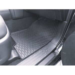 Gummimatten für Toyota Land Cruiser 150 ab 2009 / ab 2018 - 5/7 Sitze - schwarz, 1,5 cm Rand