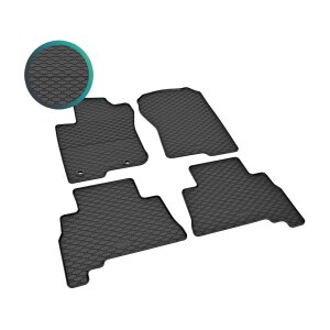 Gummimatten für Toyota Land Cruiser 150 ab 2009 / ab 2018 - 5/7 Sitze - schwarz, 1,5 cm Rand