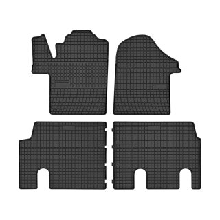 Gummimatten für Mercedes Vito ab 2014 / ab 2022 - schwarz, 1,5 cm Rand