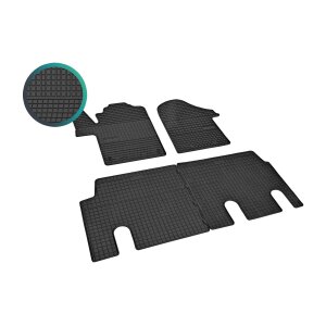 Gummimatten für Mercedes Vito ab 2014 / ab 2022 - schwarz, 1,5 cm Rand