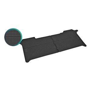 Gummimatten für VW Crafter ab 2017 - 6/7 Sitze - schwarz, 1,5 cm Rand