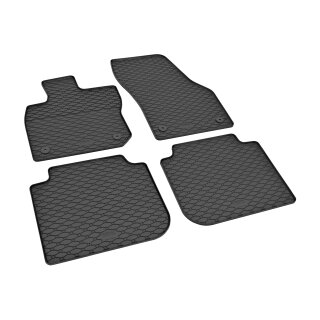 Gummimatten für Skoda Kodiaq ab 2024 - schwarz, 1,5 cm Rand