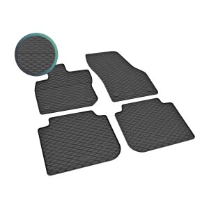 Gummimatten für Skoda Kodiaq ab 2024 - schwarz, 1,5 cm Rand