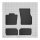 Gummimatten für Mini Cooper (F66) ab 2024 / 3 TĂĽren - schwarz, 1,5 cm Rand