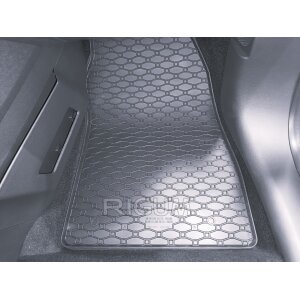 Gummimatten für FORD Tourneo Courier 5 Sitzer ab 2023 - schwarz, 1,5 cm Rand