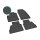 Gummimatten für FORD Tourneo Courier 5 Sitzer ab 2023 - schwarz, 1,5 cm Rand