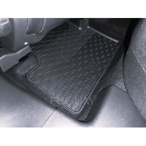 Gummimatten für PEUGEOT 3008 MHEV ab 2024 - schwarz, 1,5 cm Rand