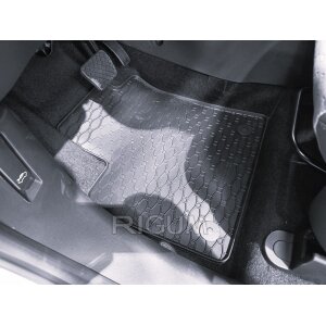 Gummimatten für FORD Transit Courier ab 2023 - 2 Sitzer - schwarz, 1,5 cm Rand