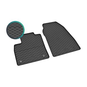 Gummimatten für FORD Transit Courier ab 2023 - 2 Sitzer - schwarz, 1,5 cm Rand