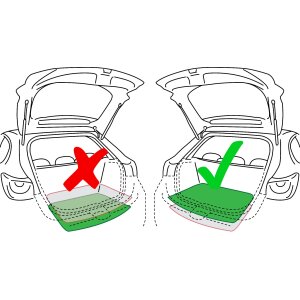 Ein Set passend für VOLVO V70 ab 2008 bis 2016 - Gummi- und Kofferraumwanne