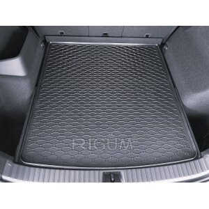 Kofferraumwanne für Skoda Kodiaq ab 2024 - schwarz, rutschfest, wasserdicht, 1,5 cm rand,