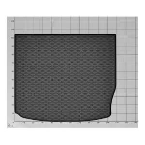Kofferraumwanne für Mercedes GLC C254 e Coupe ab 2023 - schwarz, rutschfest, wasserdicht, 1,5 cm rand,