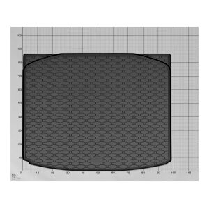 Kofferraumwanne für DACIA Duster LPG/MHEV ab 2024 - schwarz, rutschfest, wasserdicht, 1,5 cm rand,