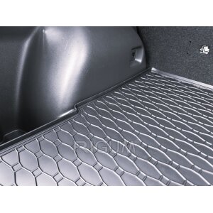 Kofferraumwanne für MITSUBISHI Eclipse Cross ab 2018 - schwarz, rutschfest, wasserdicht, 1,5 cm rand,